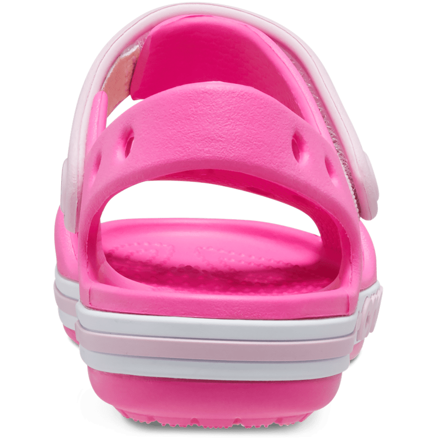Electric Pink Toddler Bayaband Sandal - Back - Crocs