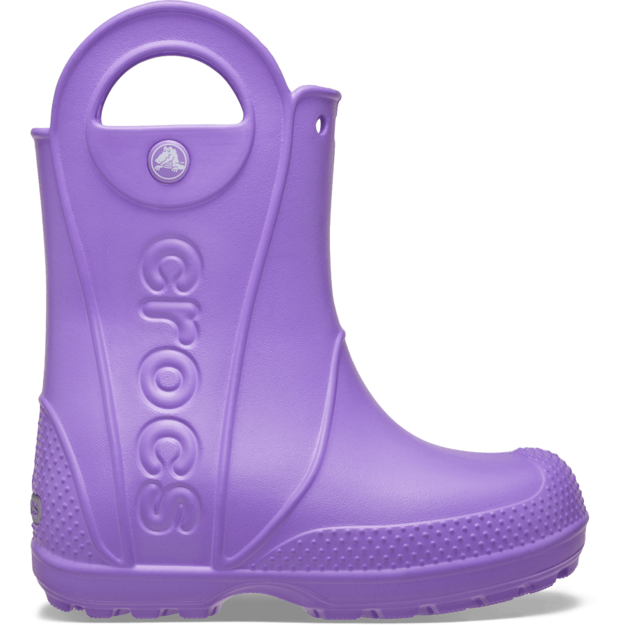 Purple Pulse Toddler Handle It Rain Boot - Side - Crocs