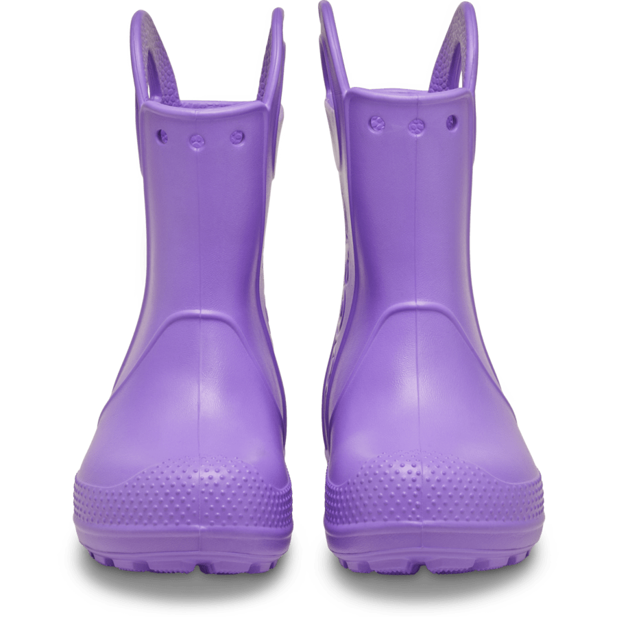 Purple Pulse Toddler Handle It Rain Boot - Front - Crocs