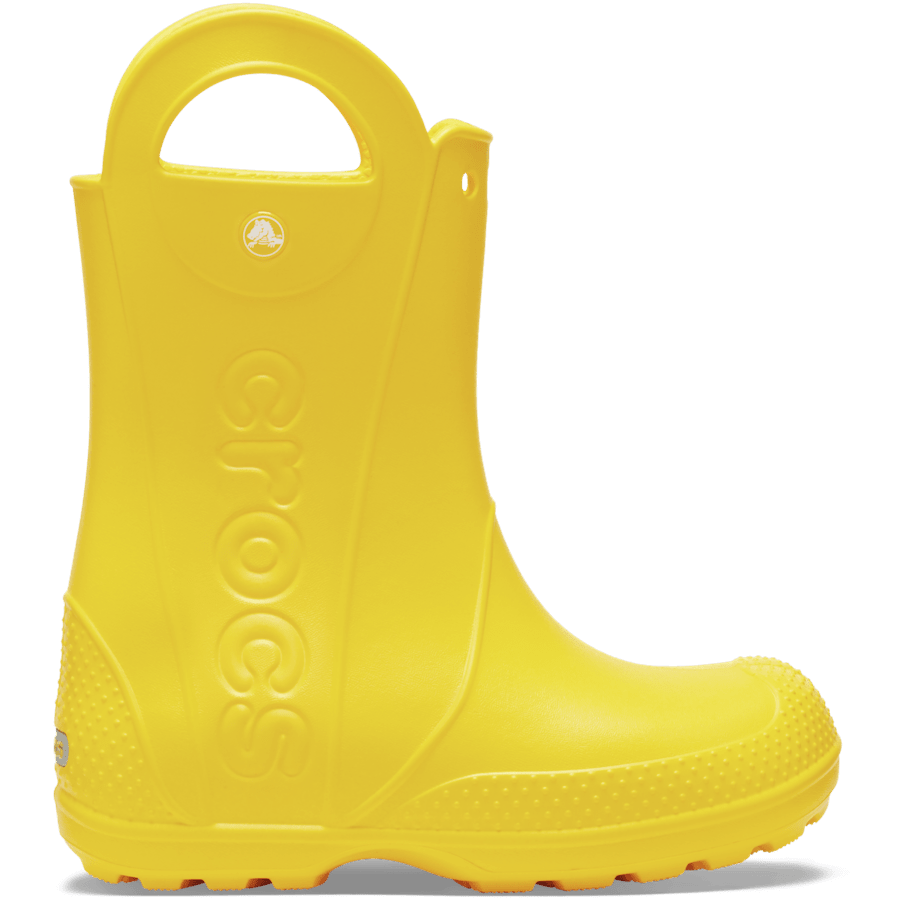 Yellow Toddler Handle It Rain Boot - Side - Crocs