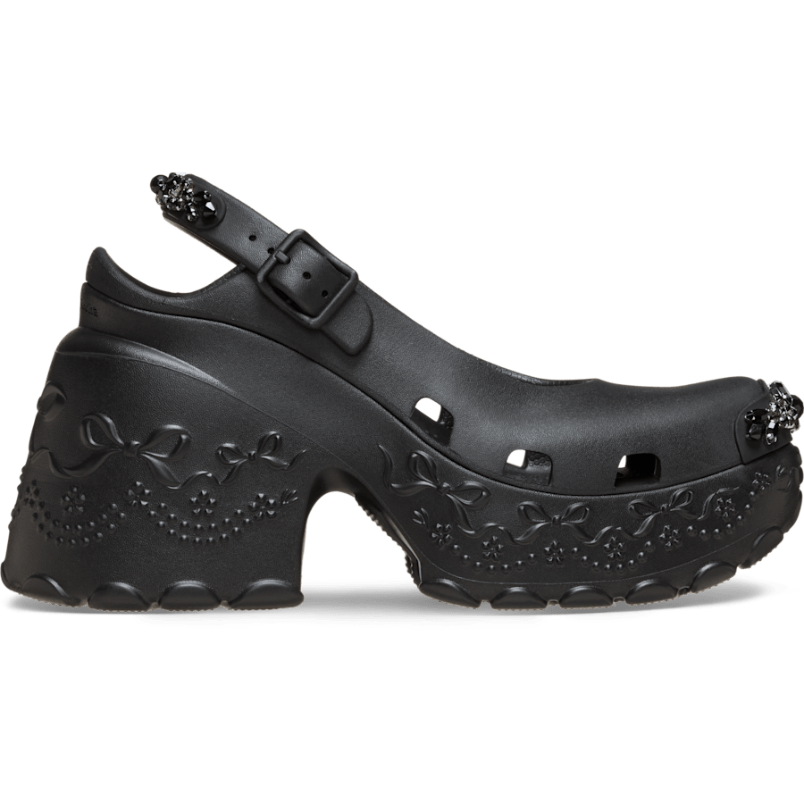 Kleur Simone Rocha x Crocs Ballerina Platform - Zijkant - Crocs