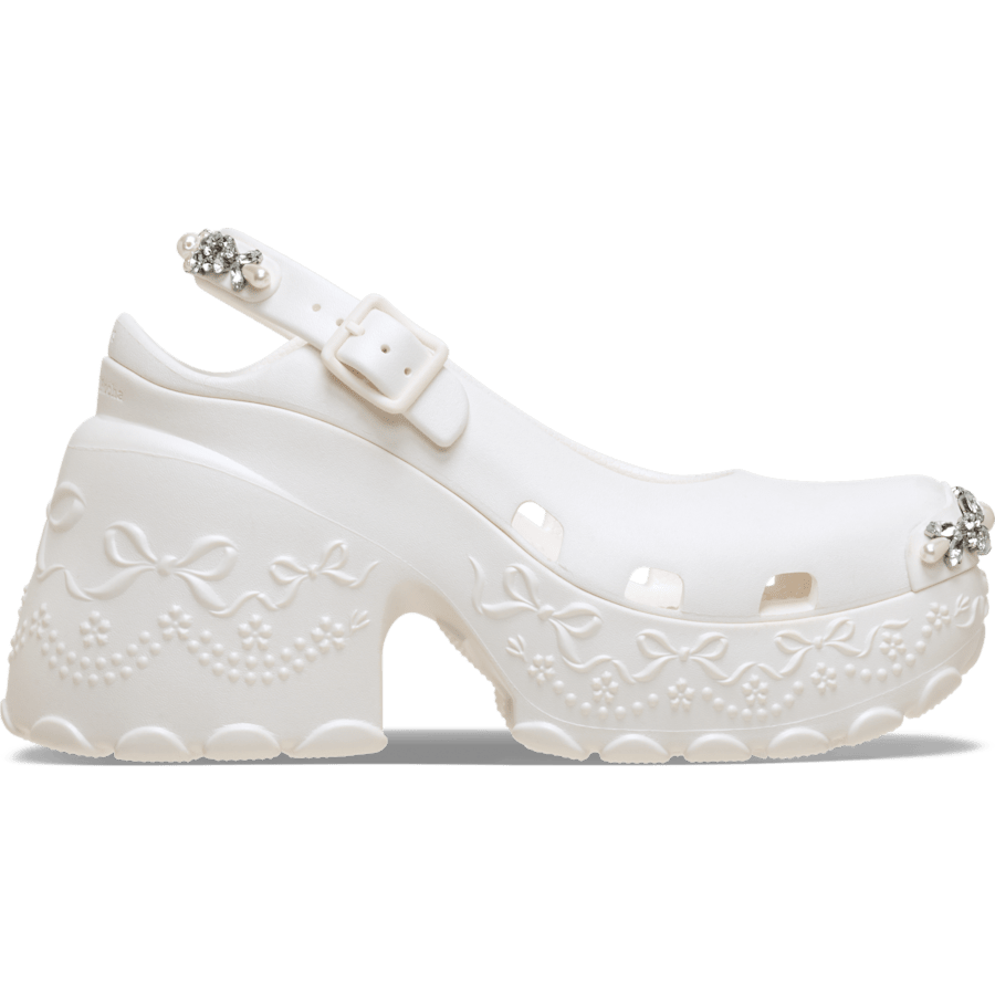 Kleur Simone Rocha x Crocs Ballerina Platform - Zijkant - Crocs