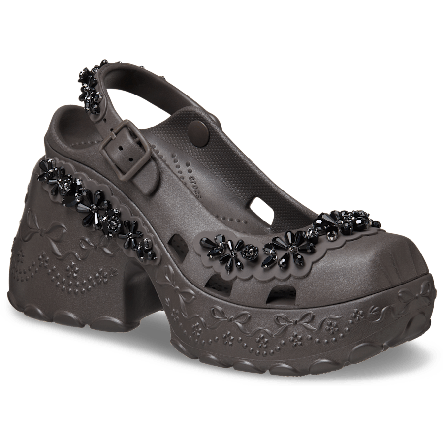 Espresso Simone Rocha x Crocs Ballerina Platform - Hoek - Crocs