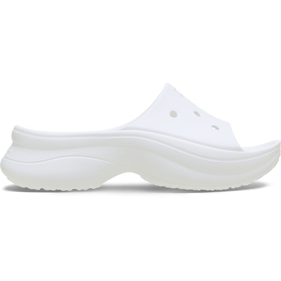 White Bae Slide - Side - Crocs