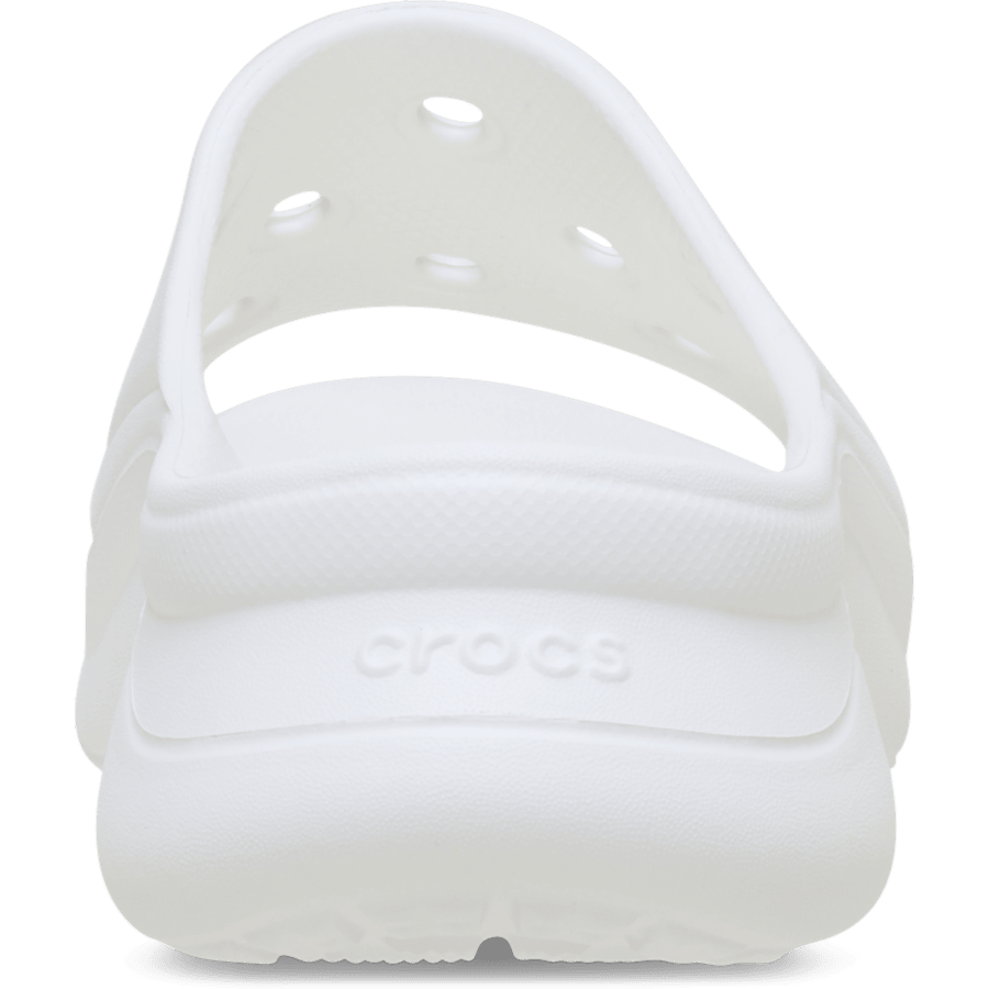 White Bae Slide - Back - Crocs