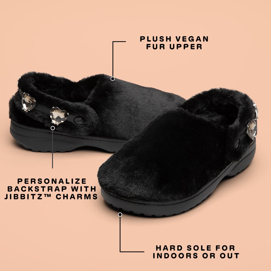 Crocs Unfurgettable Cozy Clog — Black