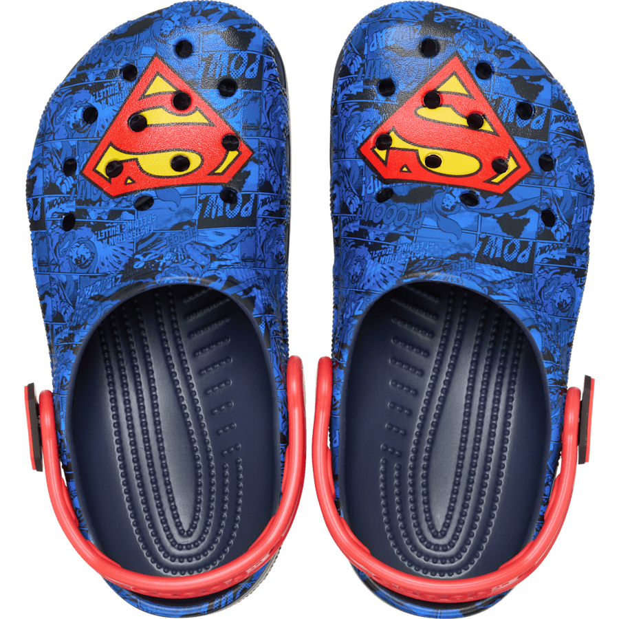 Multi Kids' Superman Classic Clog - Side - Crocs
