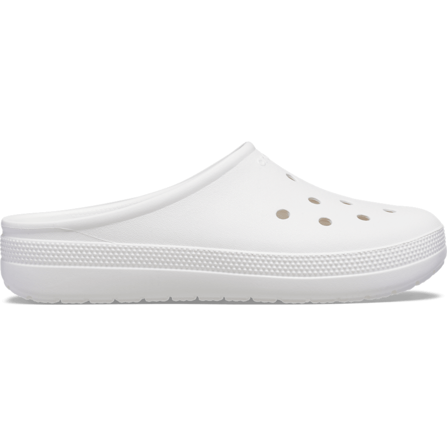 White Classic Low Profile Clog - Side - Crocs
