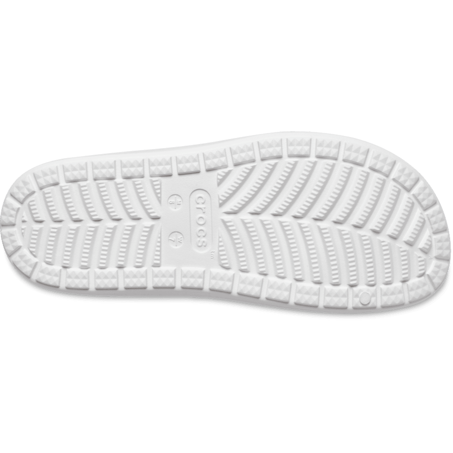 White Classic Low Profile Clog - Bottom - Crocs