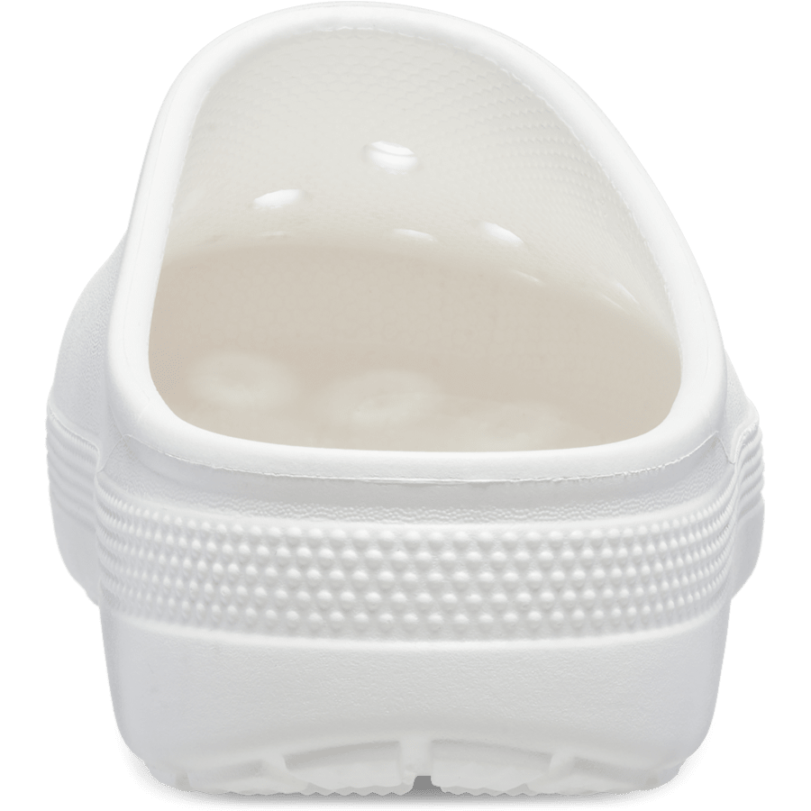 White Classic Low Profile Clog - Back - Crocs