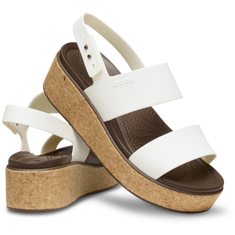Chalk Brooklyn Cork Low Wedge - Pair - Crocs