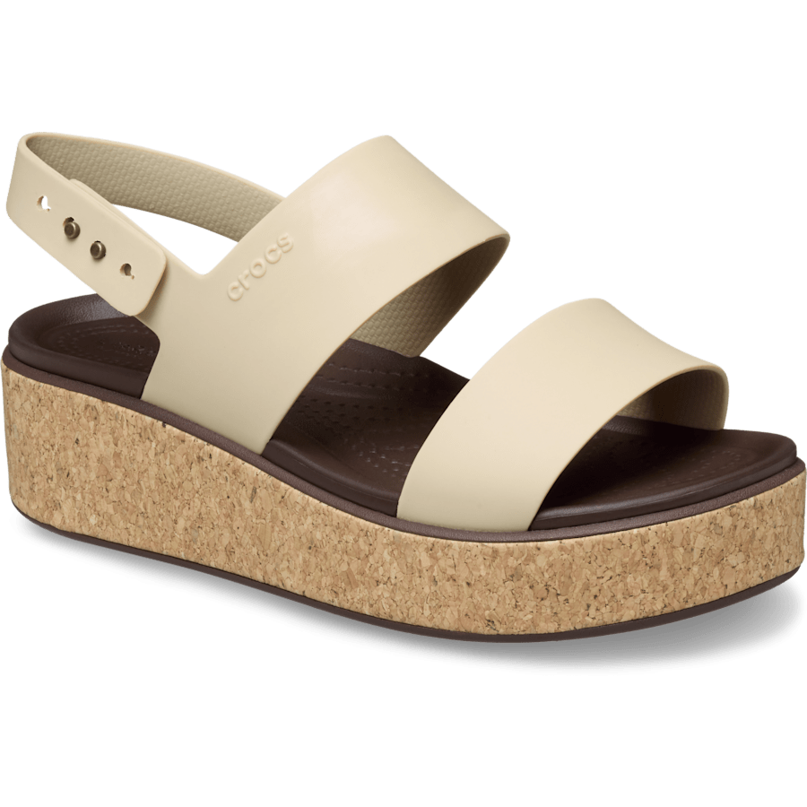 Chai Brooklyn Cork Low Wedge - Angle - Crocs