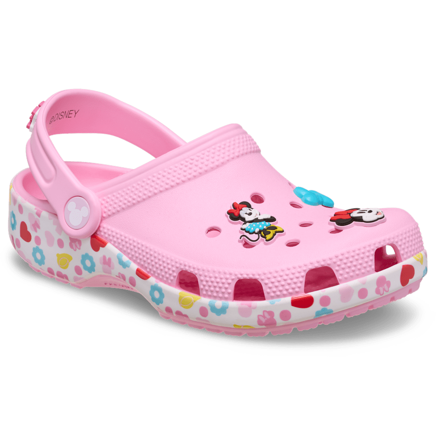Multi Kids' Minnie Mouse and Friends Classic Clog - Angle - Crocs