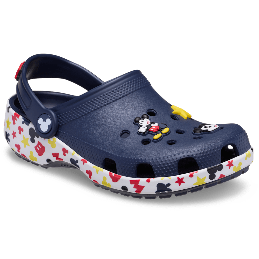 Multi Kids' Mickey Mouse and Friends Classic Clog - Angle - Crocs