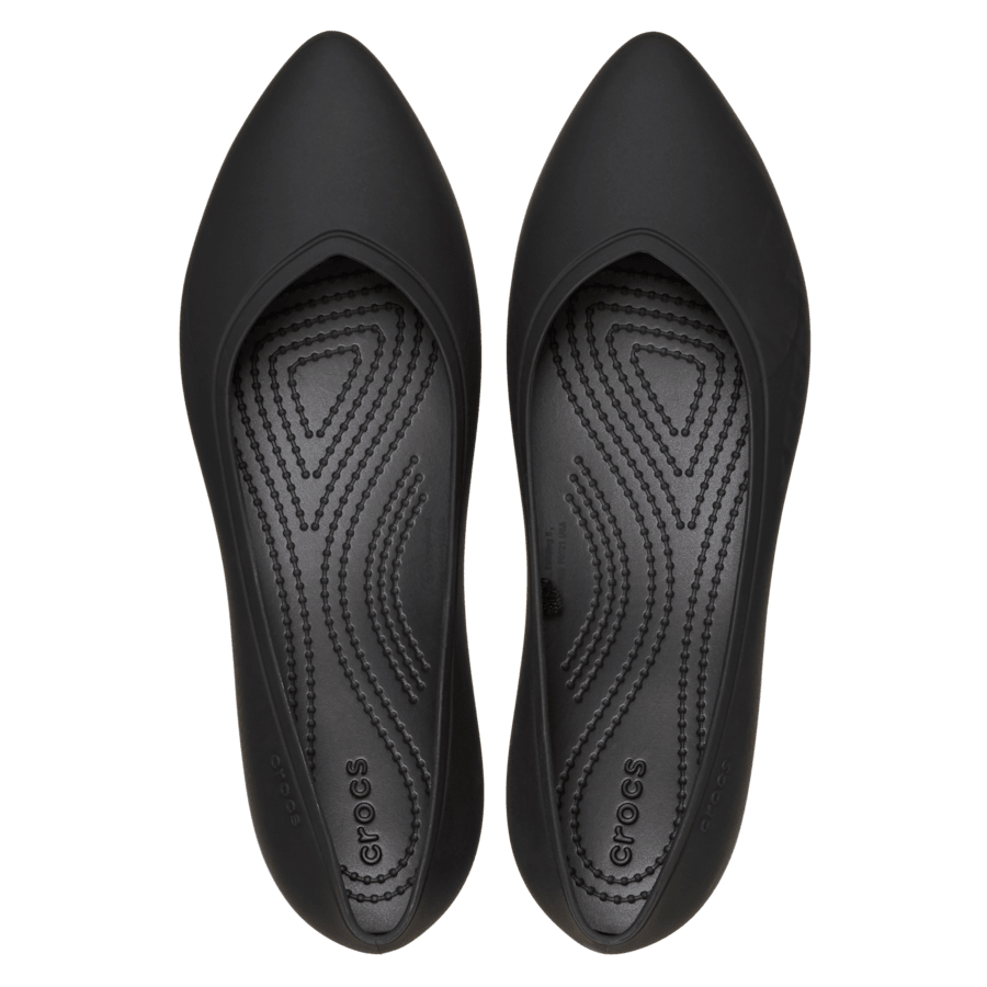 Black On The Clock Work Flat - Top - Crocs PFD