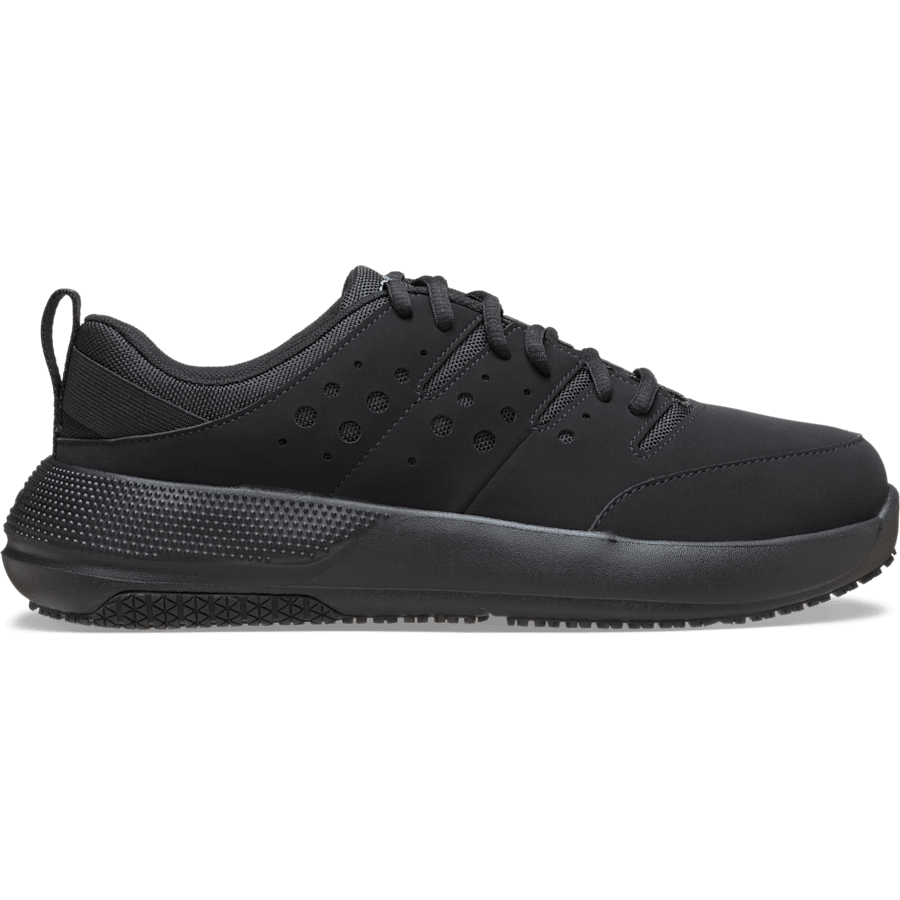 Triple Black Women's On the Clock Work Sneaker Wide - Side - Crocs PFD