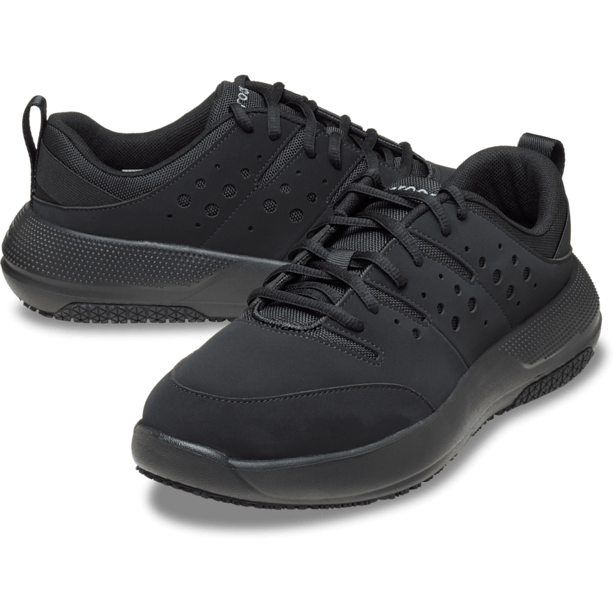 Triple Black Women's On the Clock Work Sneaker Wide - Pair - Crocs PFD