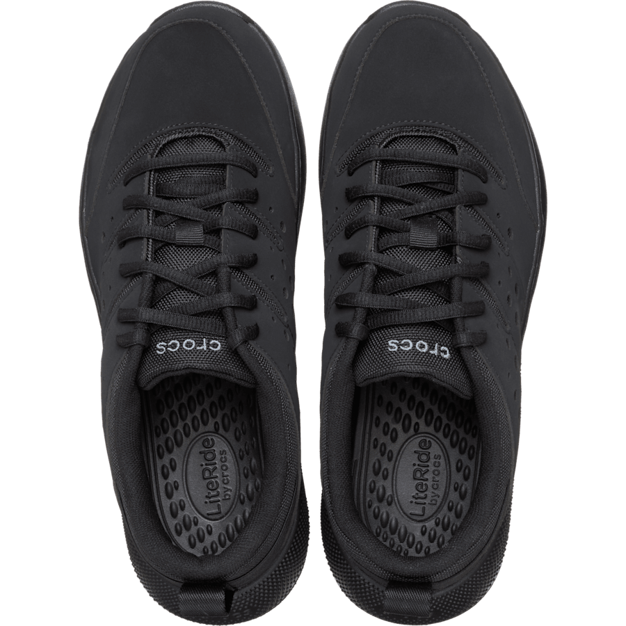 Triple Black Women's On the Clock Work Sneaker Wide - Top - Crocs PFD