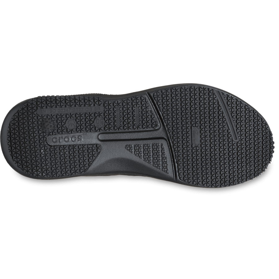 Triple Black Women's On the Clock Work Sneaker Wide - Bottom - Crocs PFD