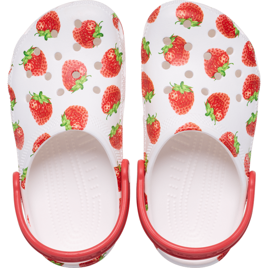 White Toddler Classic Fresh Fruits Clog - Top - Crocs