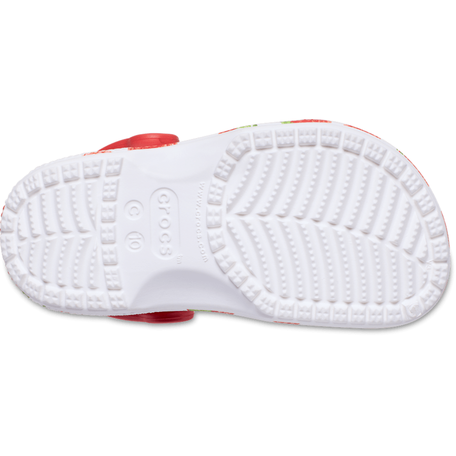 White Toddler Classic Fresh Fruits Clog - Bottom - Crocs