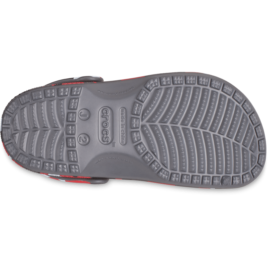 Slate Grey / Multi Kids' Classic Geo Camo Clog - Bottom - Crocs
