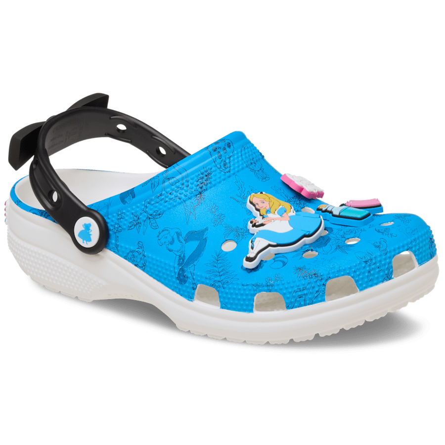 Multi Disney Alice in Wonderland Classic Clog - Angle - Crocs