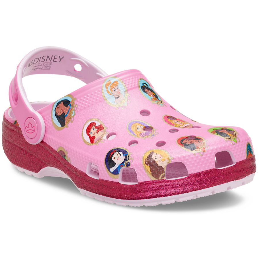 Multi Kids' Disney Princesses Classic Clog - Angle - Crocs