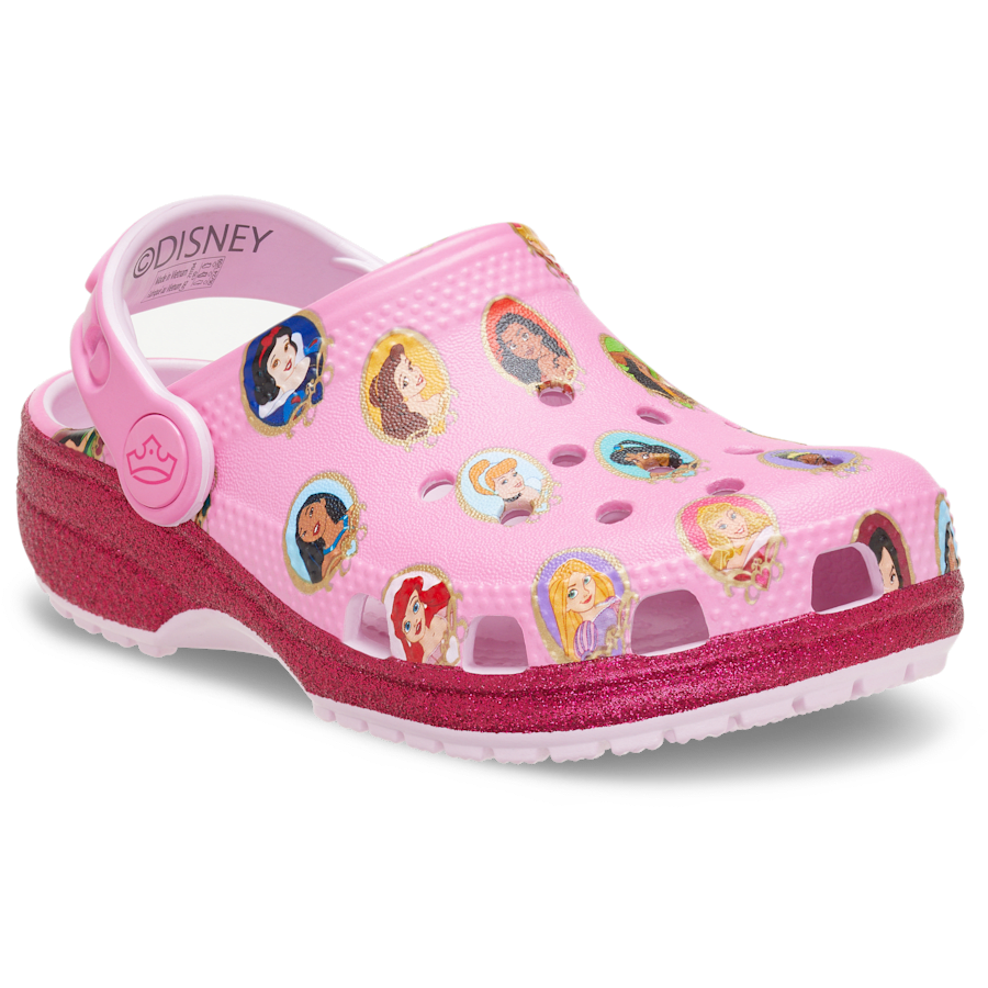 Multi Toddlers' Disney Princesses Classic Clog - Angle - Crocs