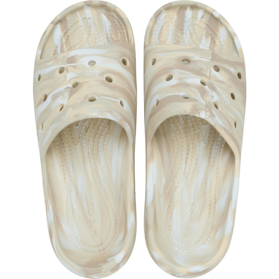 Bone / Multi Classic Marbled Slide - Top - Crocs