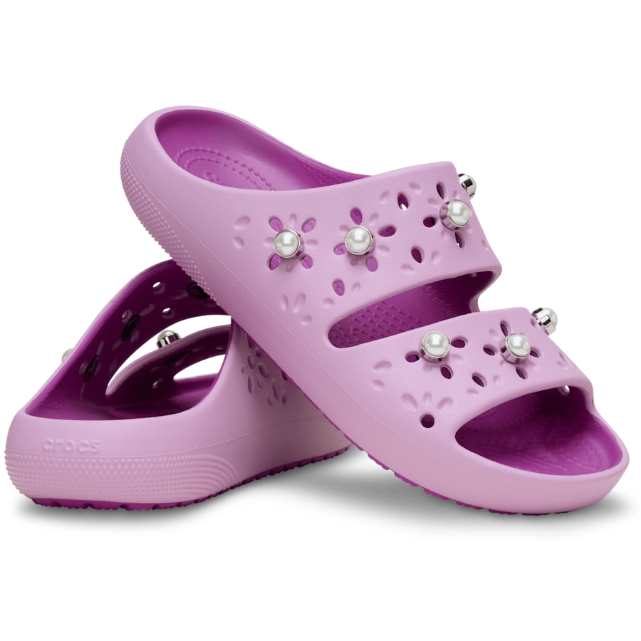 Hydrangea Classic Floral Cutout Elevated Sandal 2.0 - Pair - Crocs