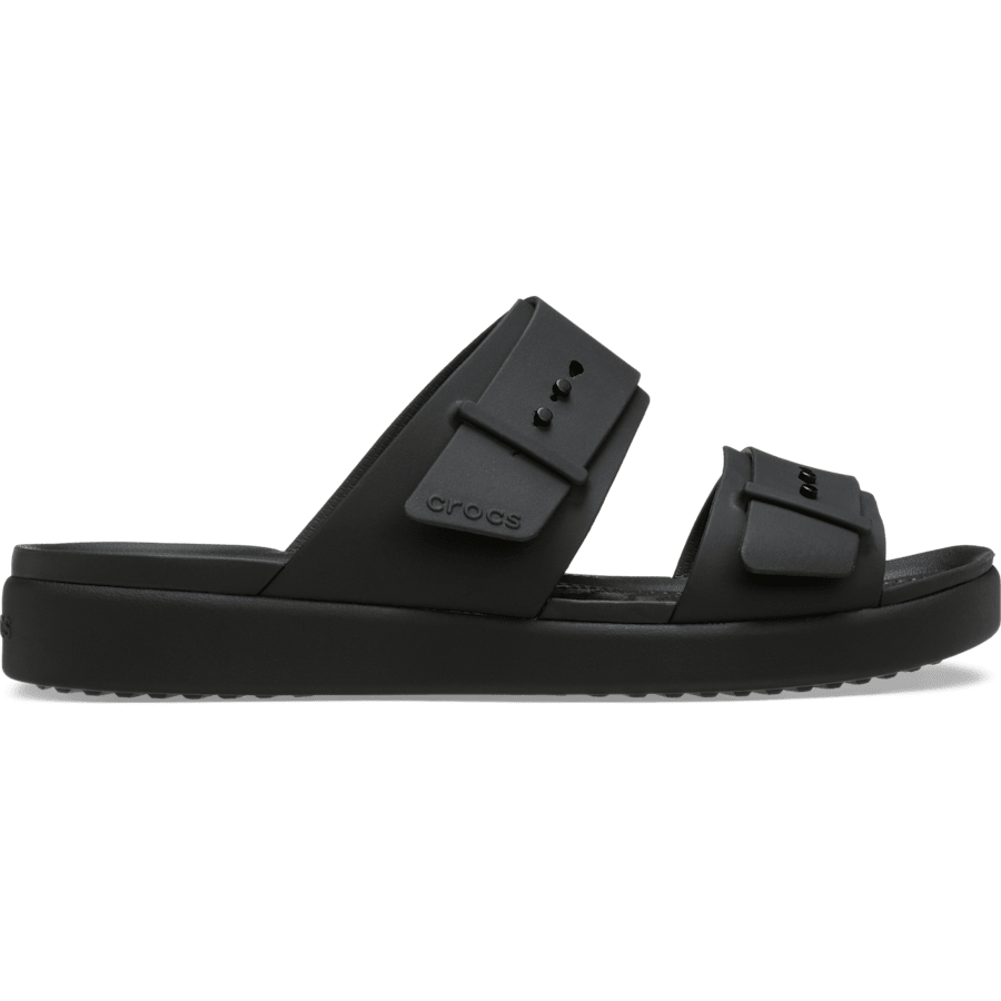 Black Brooklyn Buckle Low Low - Side - Crocs