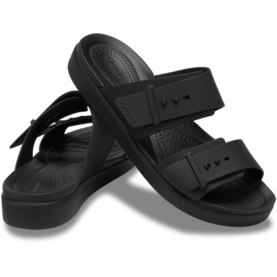 Black Brooklyn Buckle Low Low - Pair - Crocs