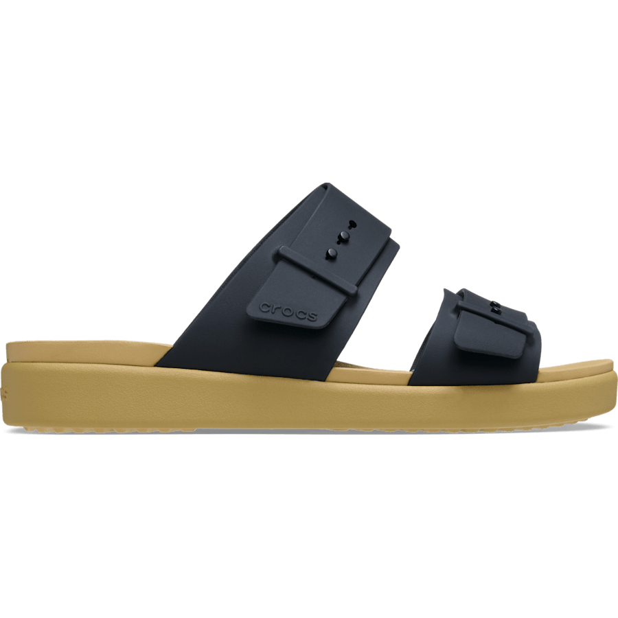 Crocs Brooklyn Buckle Low Low — Black / Tan