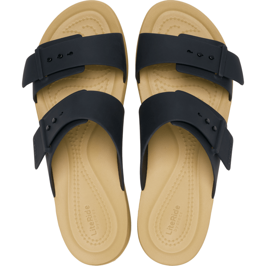 Crocs Brooklyn Buckle Low Low — Black / Tan