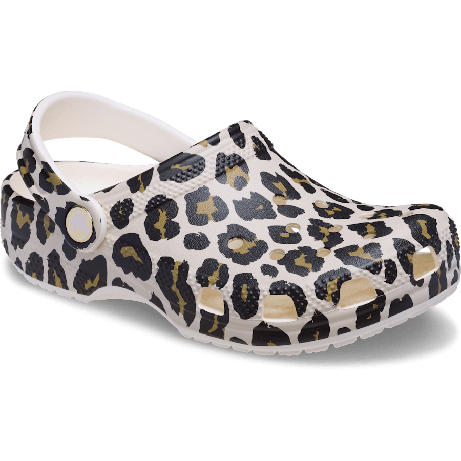 Chalk Kid's Classic Leopard Clog - Angle - Crocs