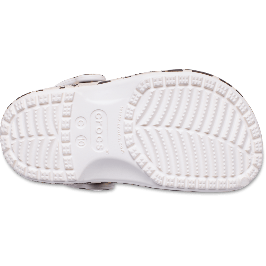 Chalk Toddler Classic Leopard Clog - Bottom - Crocs