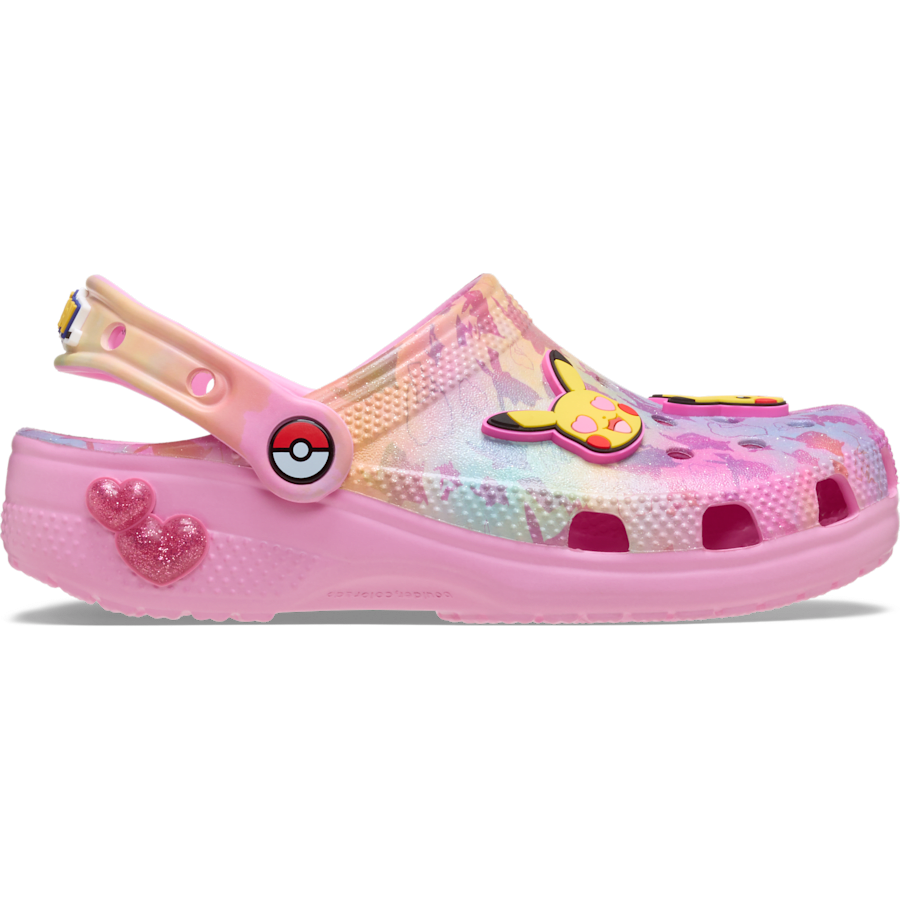 Multi Kids' Pokémon Pikachu Classic Clog - Side - Crocs