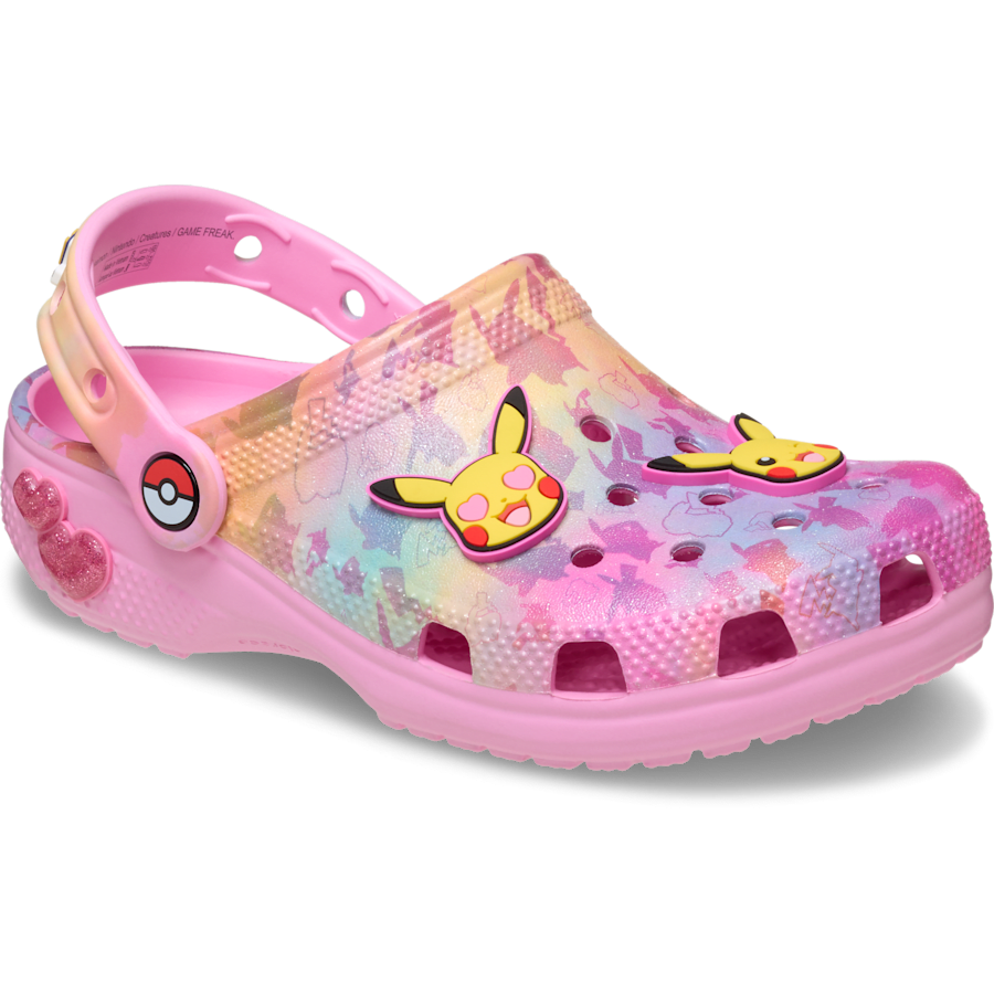 Multi Kids' Pokémon Pikachu Classic Clog - Angle - Crocs
