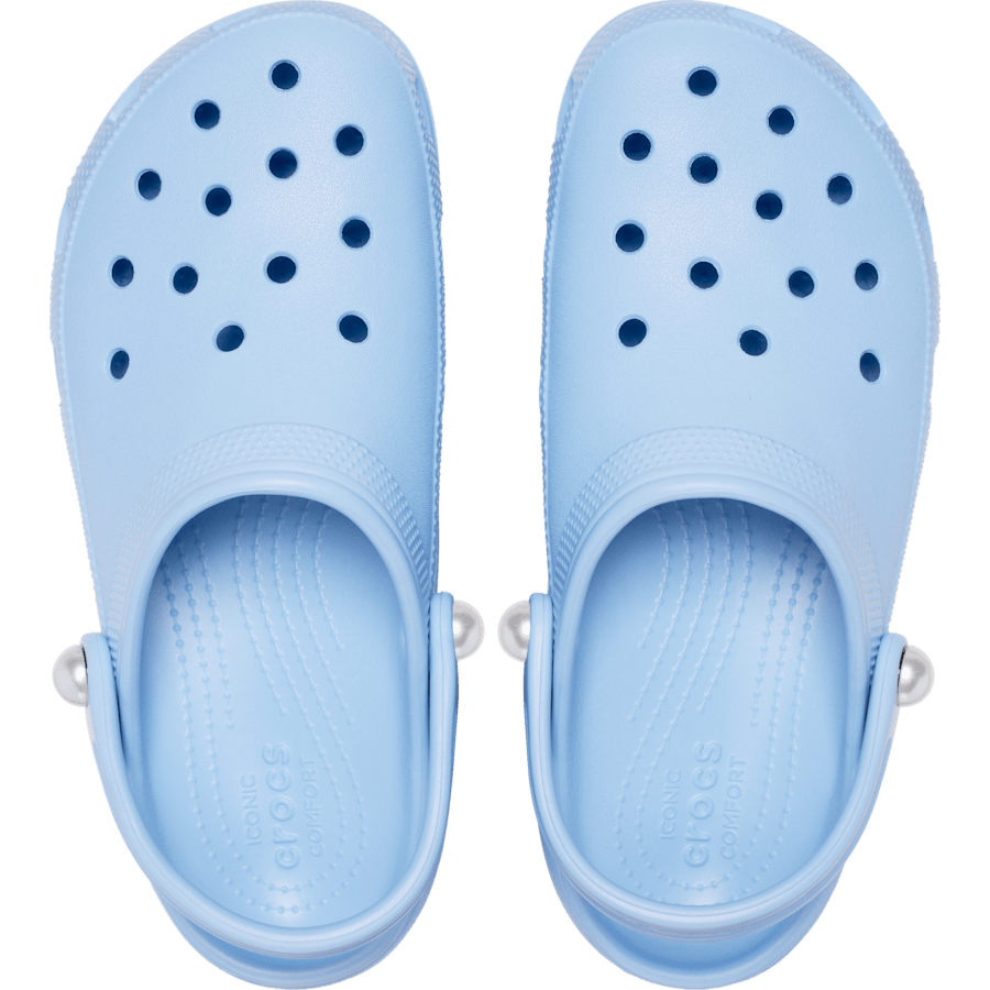 Blue Calcite Classic Platform Pearl Clog - Top - Crocs