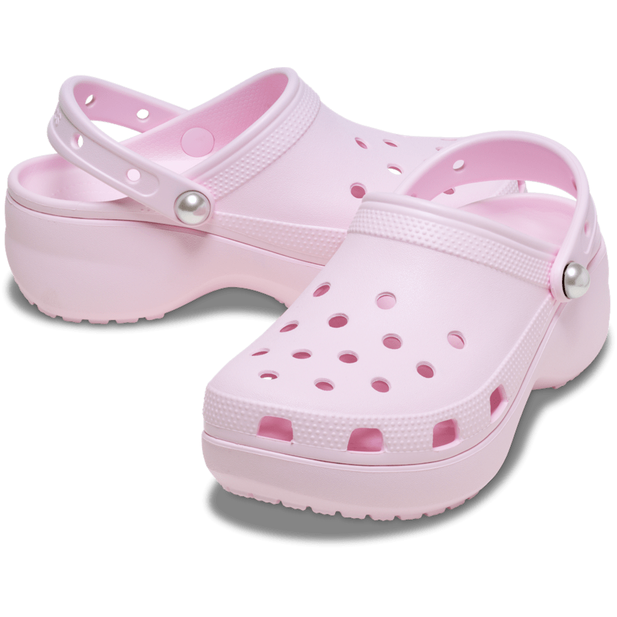 Pink Milk Classic Platform Pearl Clog - Pair - Crocs