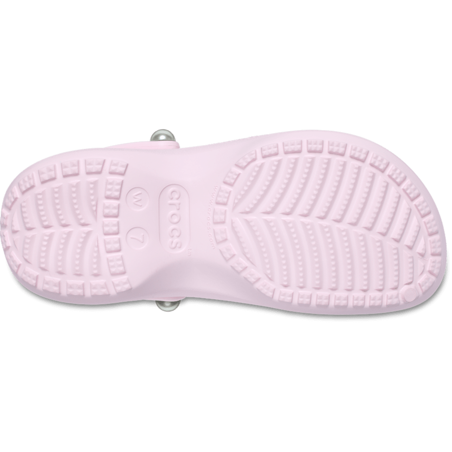 Pink Milk Classic Platform Pearl Clog - Bottom - Crocs
