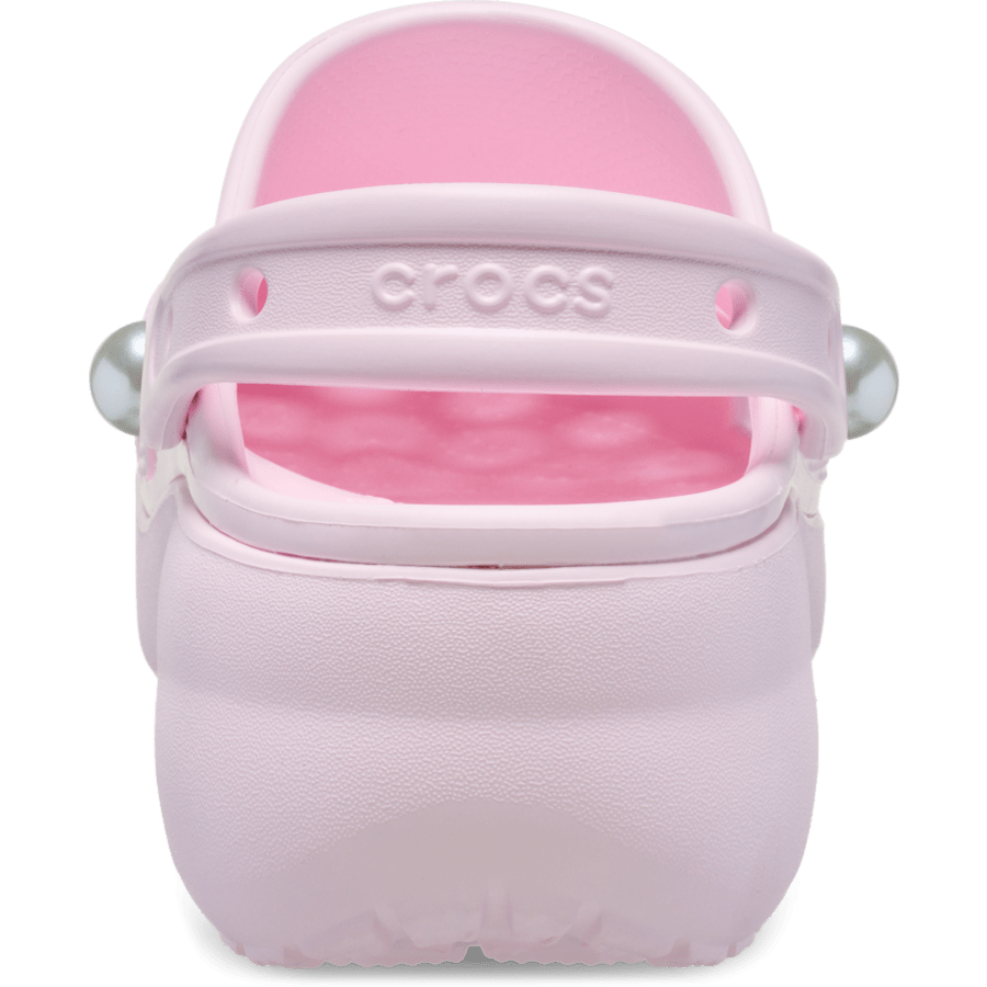 Pink Milk Classic Platform Pearl Clog - Back - Crocs
