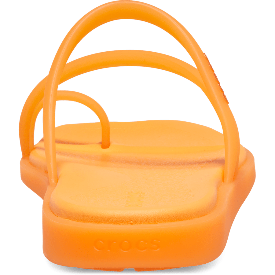 Orangesicle Miami Frosted Toe Loop - Back - Crocs