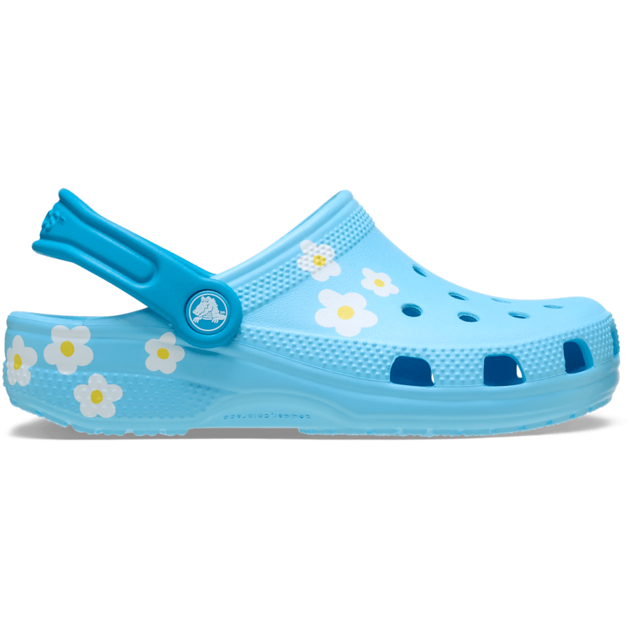 Tinted Glass Kids’ Classic Daisy Clog - Side - Crocs