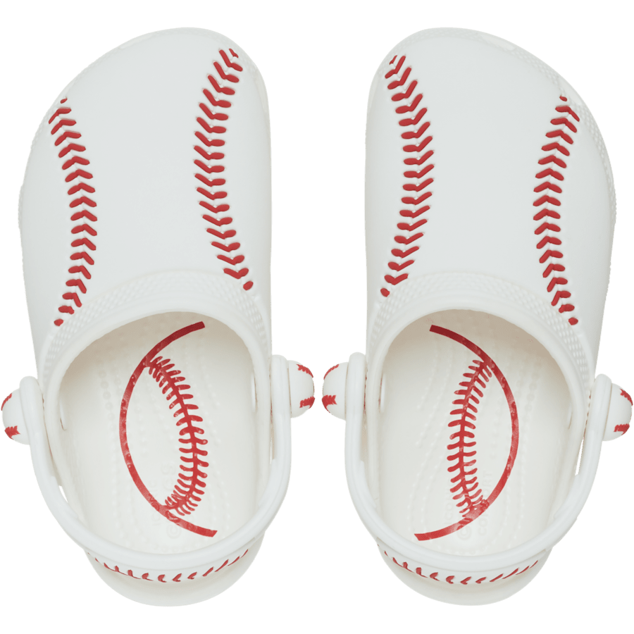 White Kids’ Classic Baseball Clog - Top - Crocs