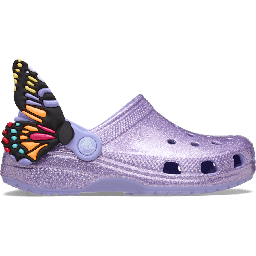 Mystic Purple Kids’ Classic IAM Butterfly Clog - Side - Crocs
