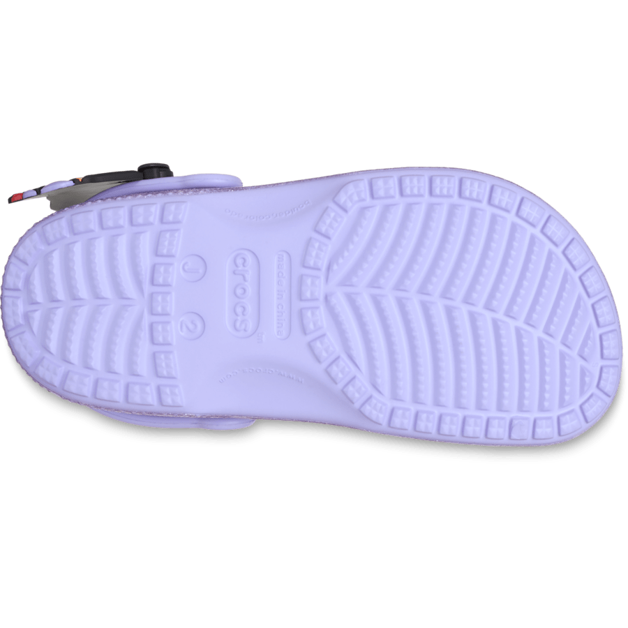 Mystic Purple Kids’ Classic IAM Butterfly Clog - Bottom - Crocs