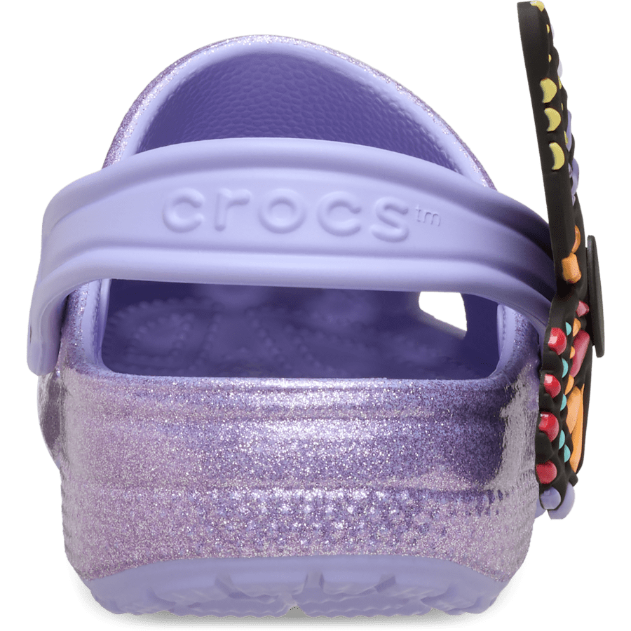 Mystic Purple Kids’ Classic IAM Butterfly Clog - Back - Crocs