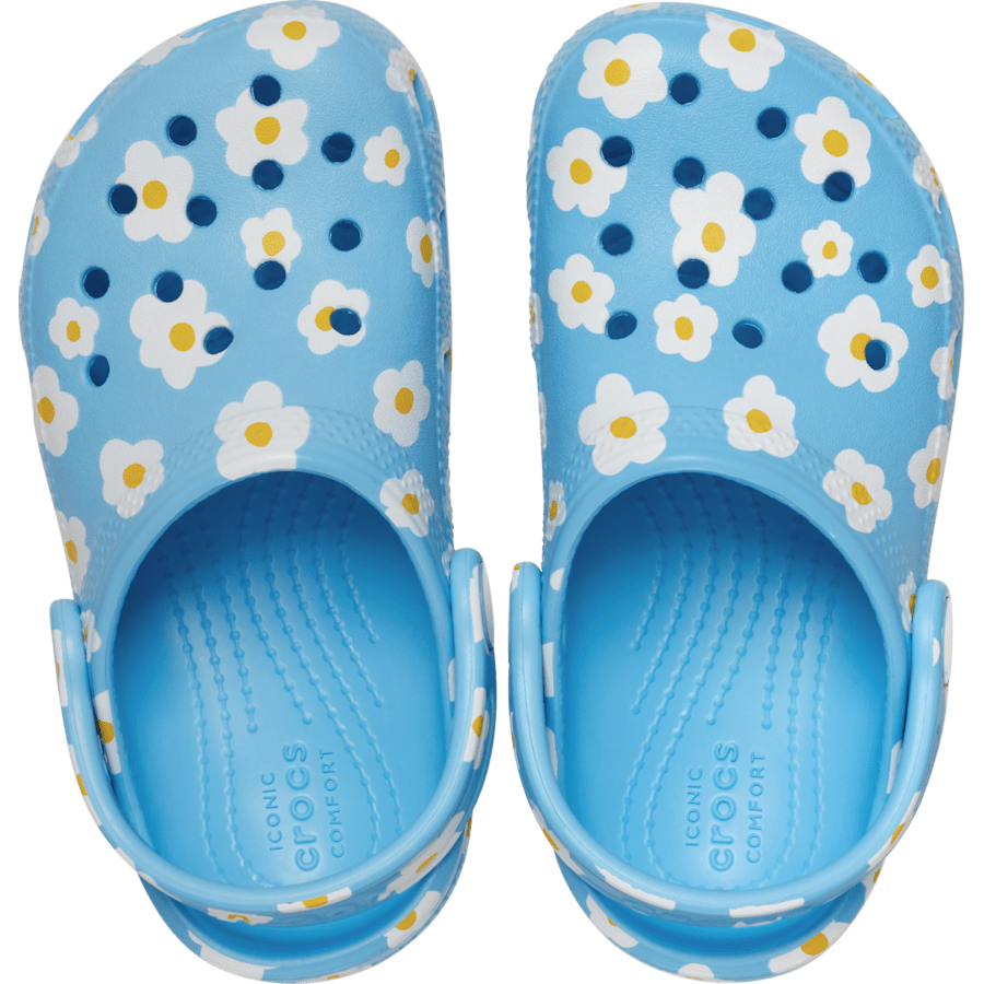 Tinted Glass Toddler Classic Daisy Clog - Top - Crocs